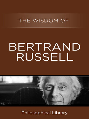 cover image of The Wisdom of Bertrand Russell